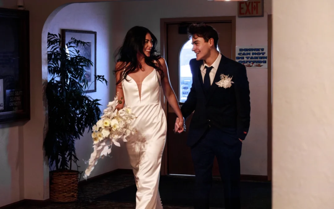 Couple getting married in Minot, ND with catering from Bone's BBQ